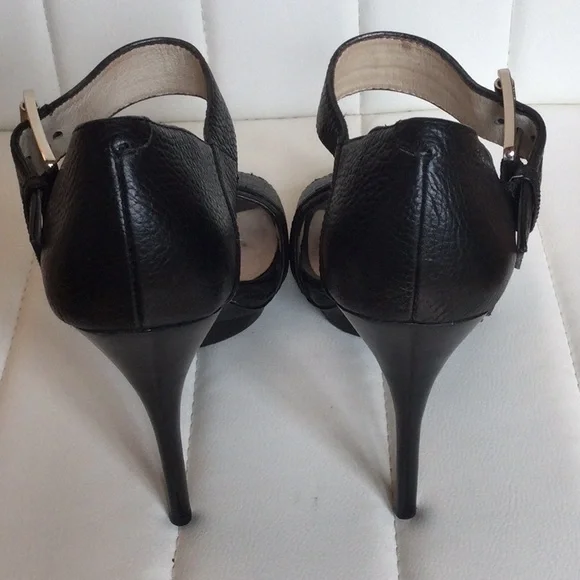 EUC Michael Kors Women's Black 8.5 Heels Sandals - Picture 7 of 15